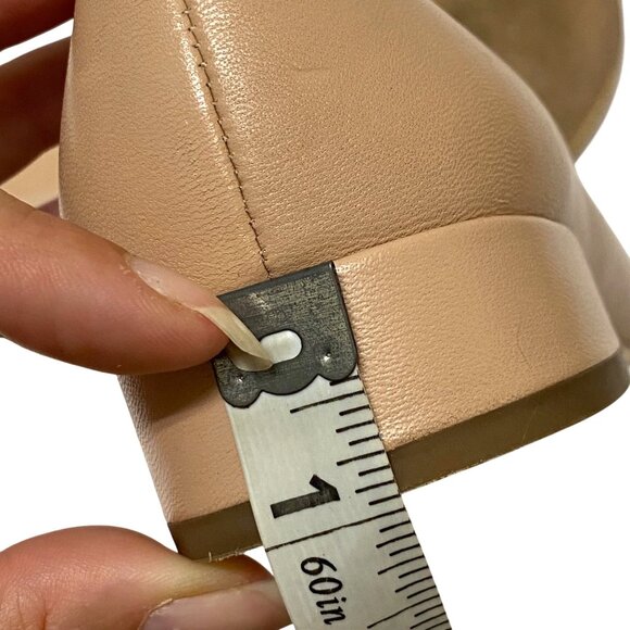 Tory Burch Chelsea 25mm Ballet Flats Pumps Leather Nude Dusty Pink Women’s 6.5M - Picture 10 of 11